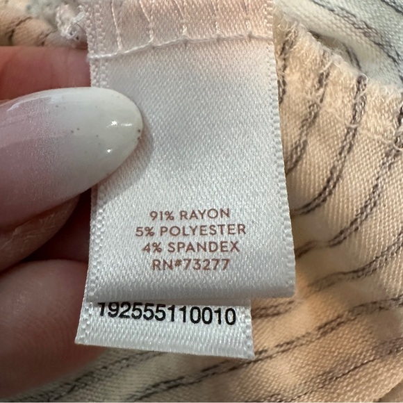 LC Lauren Conrad Striped Bell Sleeve Free People Boho Vibe Size Large - Picture 12 of 13